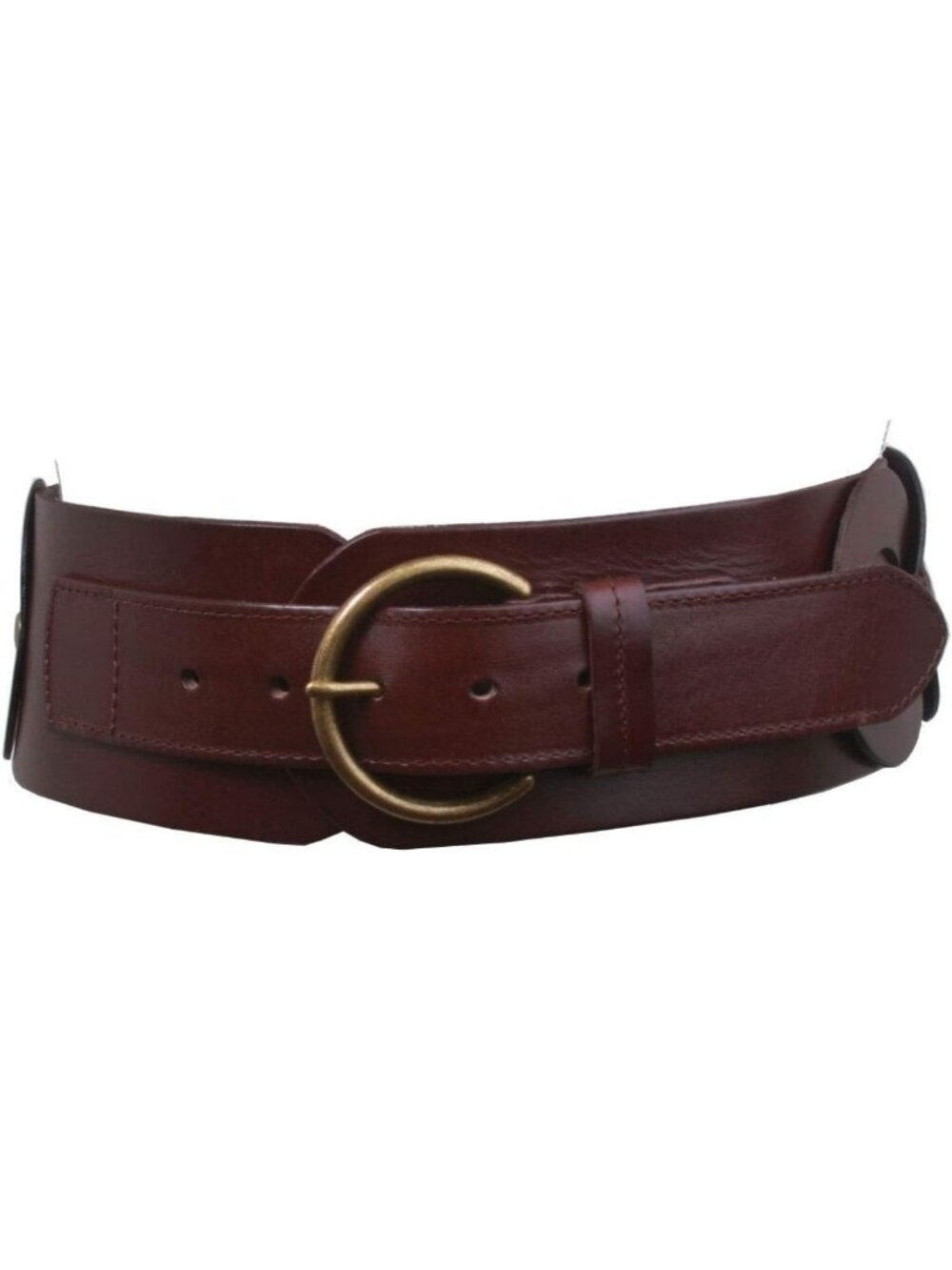 High Waist 3" Wide Braided Leather Belt for Women - Full Grain Cowhide Style